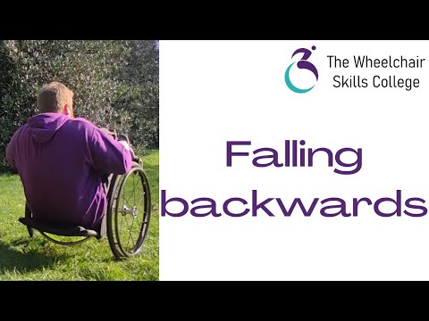Wheelchair skills: Falling backwards