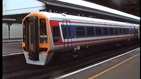 Brand new class 159s at Basingstoke in 1993