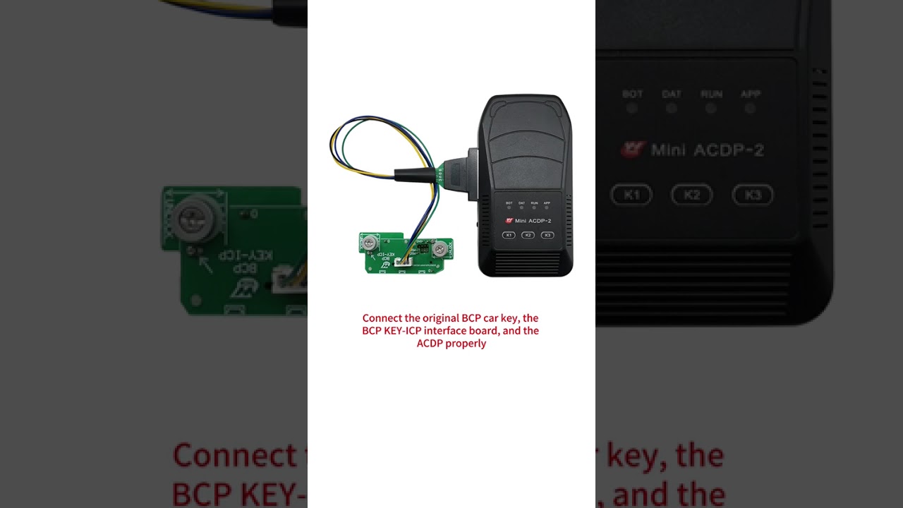 BMW U chassis BCP ICP copy key