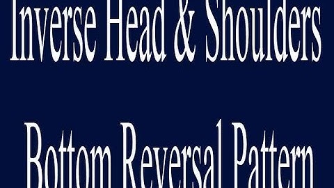 Inverse Head & Shoulders Bottom Reversal Pattern