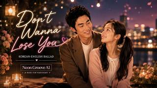 Don’t Wanna Lose You | Korean-English Romantic Ballad | Neon Groove AI