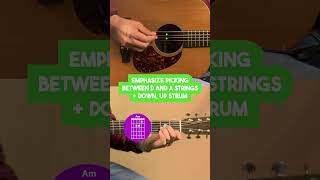 Beginner Bluegrass Guitar: A Minor Train Rhythm (Play Like Billy Strings) #bluegrassguitar