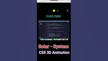 Solar System | CSS 3D Animation Tutorial  #coding #programming #shorts #html #css