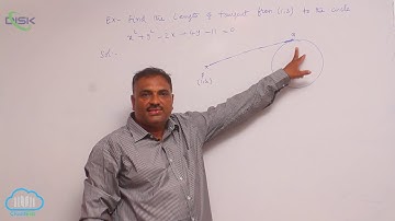 Position of a point in the plane of a circle || Find the length of tangent || Disk Telangana