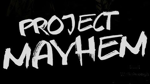 Project Mayhem Walkthrough (endings and secrets)