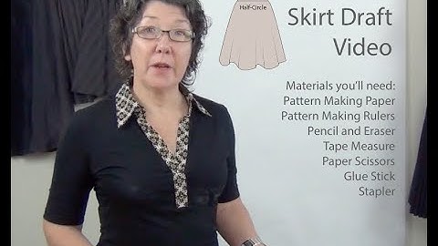 Half-circle Skirt Pattern Drafting