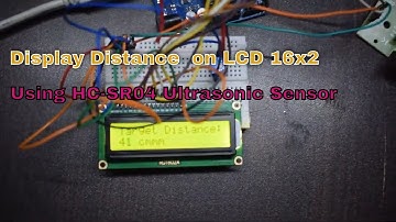 DIY ULTRASONIC DISTANCE DISPLAY ON LCD 16x2 USING ARDUINO UNO!