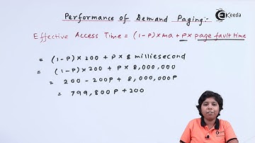 Performance of Demand Paging