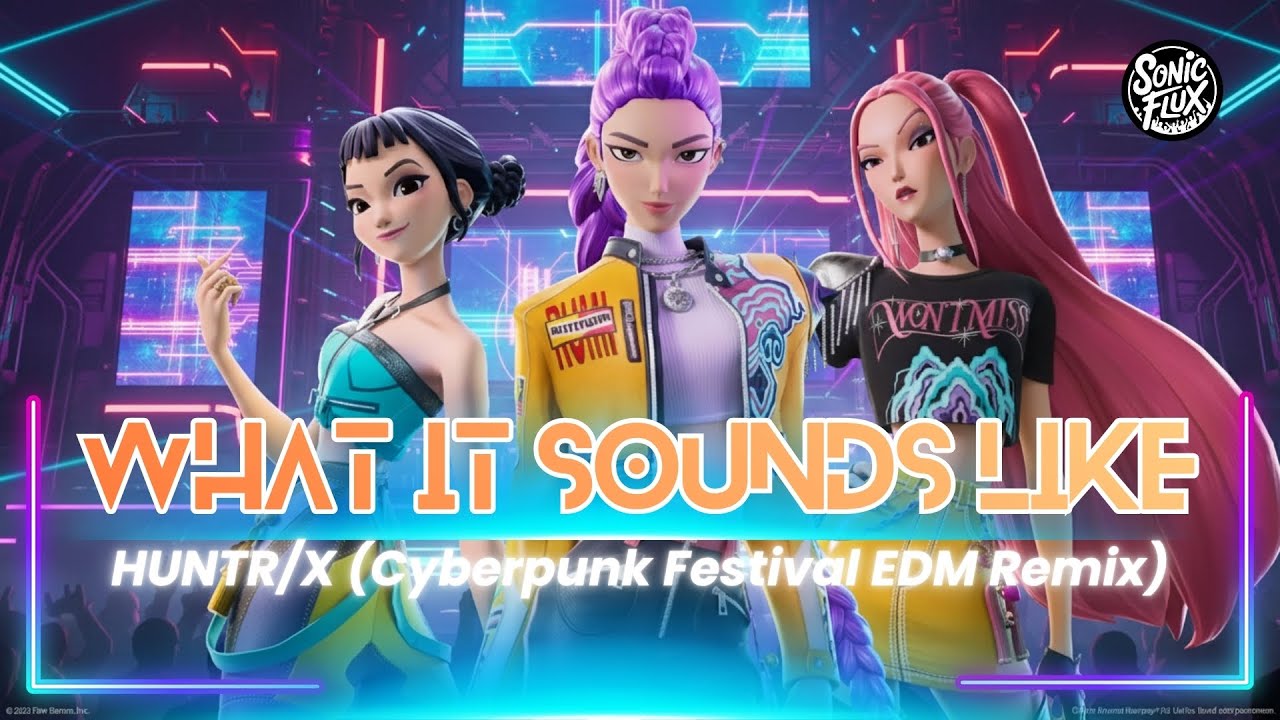 HUNTRIX – What It Sounds Like (Cyberpunk Festival EDM Remix) K-Pop Demon Hunters