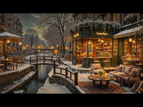 Quiet Winter Night Jazz By A Snowy Riverside Coffee Shop Village Warm Jazz Music For Work Study Quiet Winter Night Jazz By A Snowy Riverside Coffee Shop Village Warm Jazz Music For Work Study