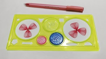 Easy Spirograph design | stencil | Art #shortvideo #shortfeed #subscribe