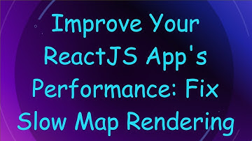 Improve Your ReactJS App
