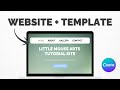 Make a FREE Website in Canva (Fast Tutorial + Free Template)