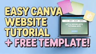 Make a FREE Website in Canva (Fast Tutorial + Free Template)
