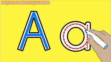 Las vocales para niños  Aprender a escribir en mayúscula y minúscula las vocales  Video de Peques Ap