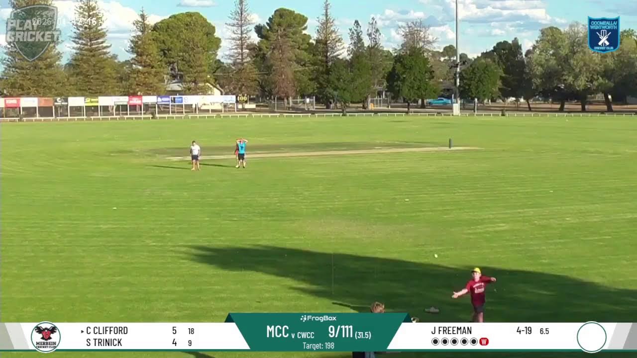 Coomealla Wentworth CC 1sts v Merbein CC 1sts