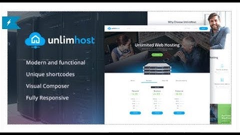 UnlimHost | Hosting & Technology WordPress Theme | Themeforest Templates
