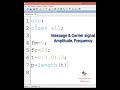Scilab Simulation | Amplitude Modulation #shorts #amplitudemodulation #shortsbeta AM modulation