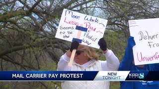 Rural mail carriers raise their voices against how their compensation could be determined