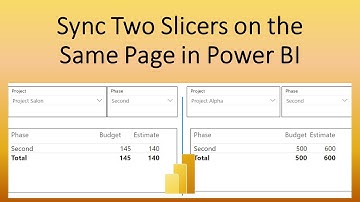 How to Sync Two Slicers on the Same Page in Power BI?