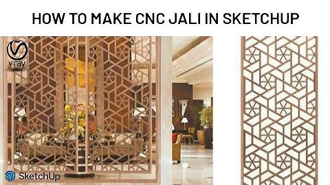 HOW TO MAKE CNC JALI  IN SKETCHUP