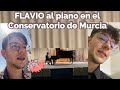 FLAVIO tocando el piano en el Conservatorio de Murcia