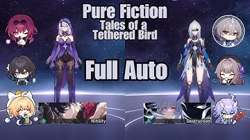 E0 Black Swan DoT & E0 Jingliu x Herta | Full Auto | Pure Fiction | Honkai Star Rail 2.0