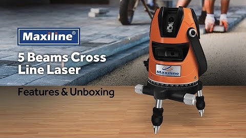 Cross Line Laser Video Maxiline 4V1H Red Beam Cross Line Laser Level UNBOXING AND FEATURES