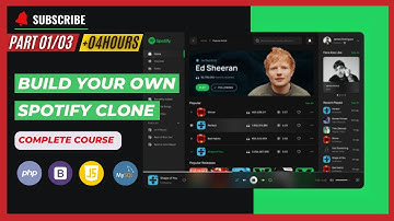 Build Your Own Spotify Clone: JavaScript, PHP, and MySQL Tutorial - Part 01/03