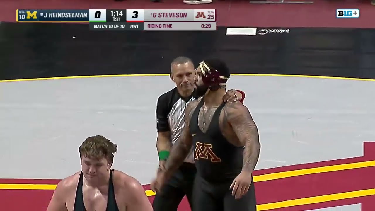 HWT Minnesota's Gable Steveson vs. Michigan's Josh Heindselman