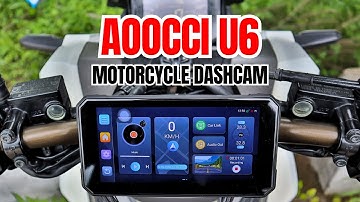 Aoocci U6 Motorcycle GPS Dashcam with Offline Navigation & TPMS