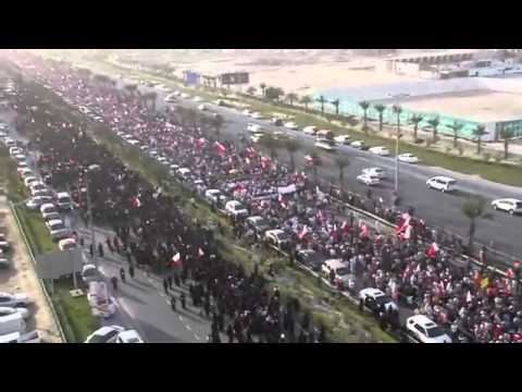 More Than 600 Thousands Protesters Hit Streets In Bahrain مسيرة الوفاء للشهداء