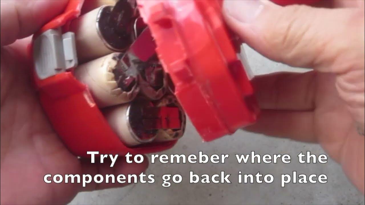 Tips on repacking a nicad battery pack - YouTube