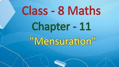 Class 8 maths Chapter-11 "Mensuration" (Exercise 11.3,q-3,4) cbse ncert numericals solution