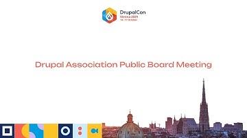 Drupal Association Public Board Meeting