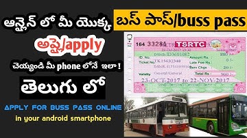 How to apply buss pass in telugu l telugu tech angle l