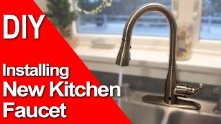 How to install a New Kitchen Faucet (Motion Single Handle Sprayer)
