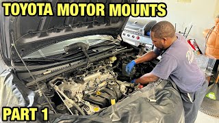 HOW TO CHANGE ALL MOTORS MOUNTS ON 2016 TOYOTA COROLLA | HOW TO TELL IF MOTOR MOUNTS ARE BAD PART 1