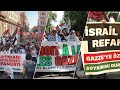Thousands march in support of palestine in rome paris and istanbul
