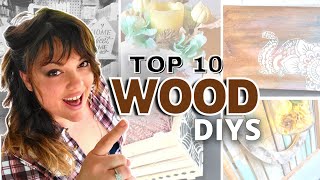 WOOD DIY IDEAS | DIY HOME DECOR using DOLLAR TREE Wood and SCRAP Wood