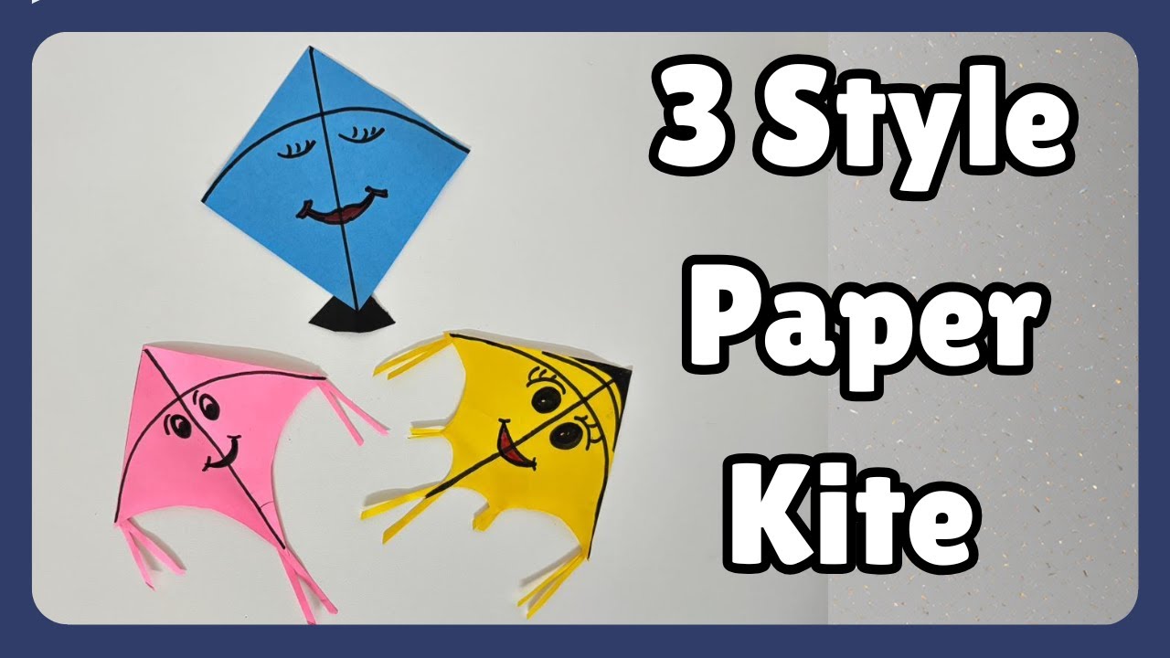 3 Different Paper Kite Designs | Simple Paper Craft