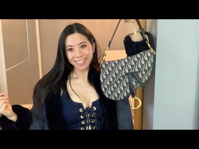 WORTH IT OR NO? MINI DIOR OBLIQUE SADDLE BAG REVIEW + WHAT FITS IN IT 