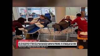 Gölcük Beledi̇yesi̇ Ve Türk Kizilaydan Kan Bağişi Kampanyasi Personel Ve Vatandaşlar Kan Verdi̇