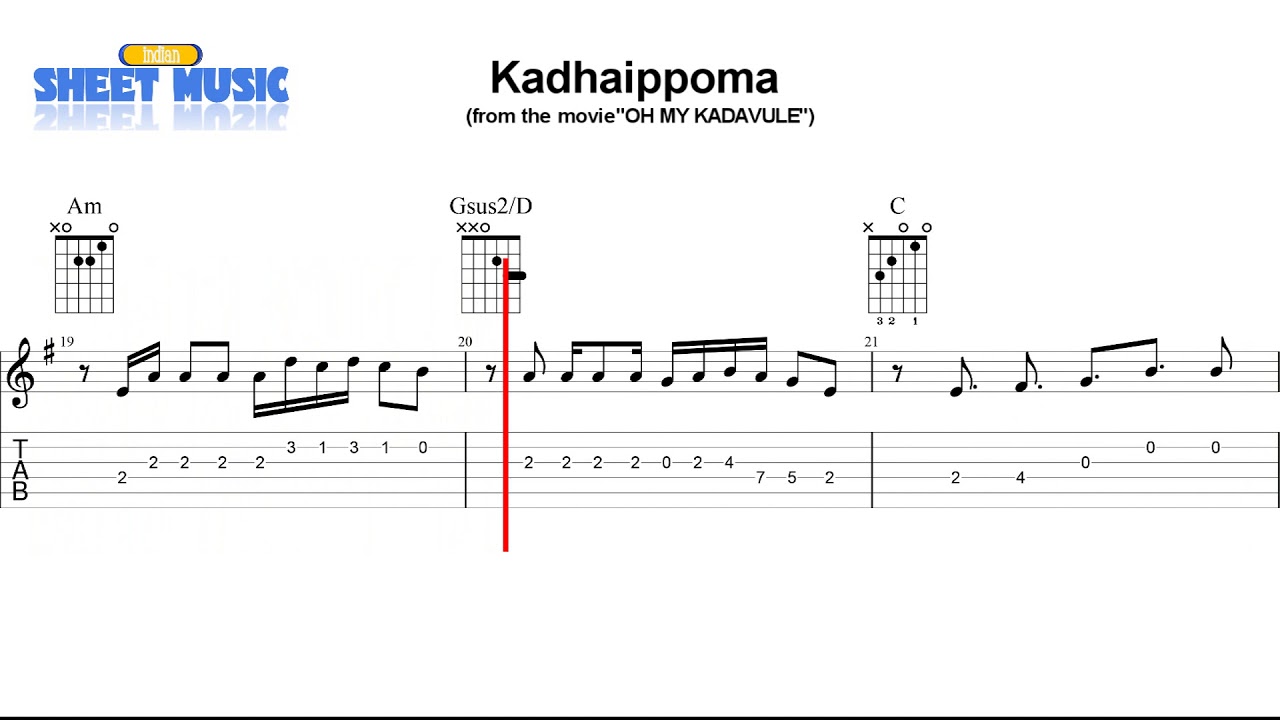 Kadhaippoma Oh My Kadavule Guitar Tab Acordes Chordify