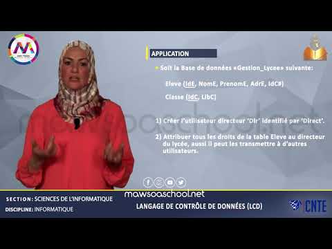 Bac Sciences de l'informatique - Langage de Contrôle de Données LCD