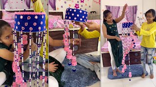 Wow..😯!! Ceiling Hanging - Making by Two Sister || Woolen Craft