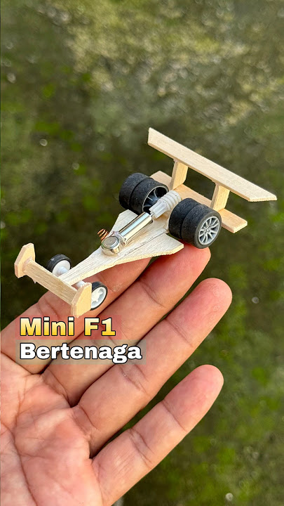 DIY creative mobil super mini F1 bertenaga baterai jam #diy #creative #toys #tutorial #car #f1