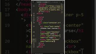How to create checkbox  #shortvideo  #html5