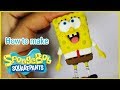 Making spongebob squarepants/clay figure/air dry clay tutorial