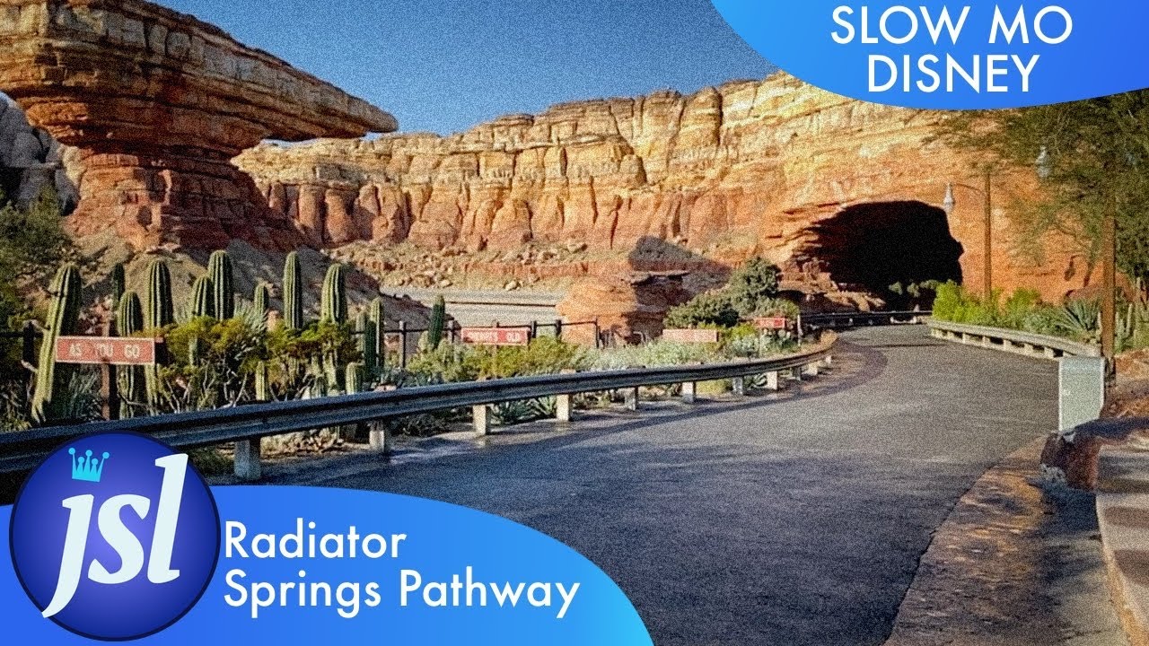 Radiator Springs Pathway: Slow Mo Disney - YouTube